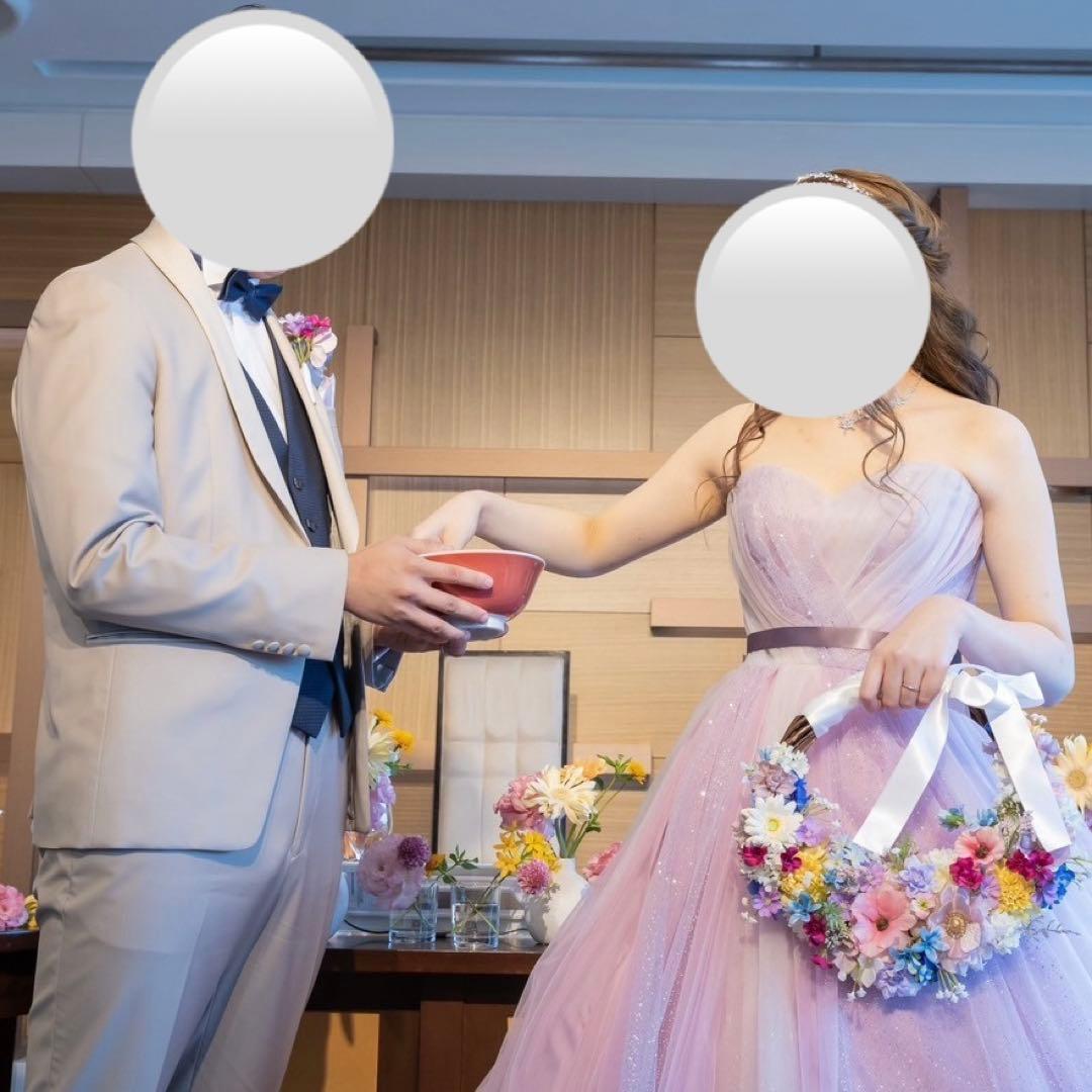 カラフルリースブーケ ブートニアセット《ラプンツェル》 結婚式