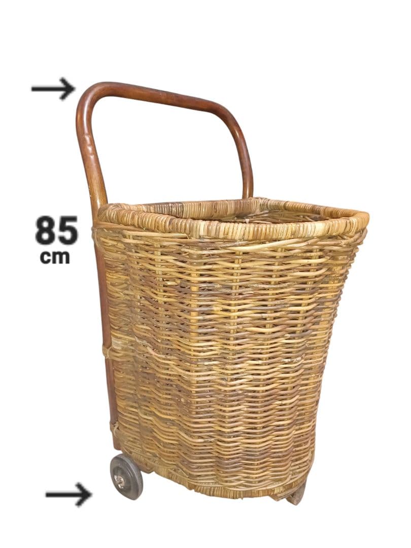 藤 ラタン ショッピングカート
