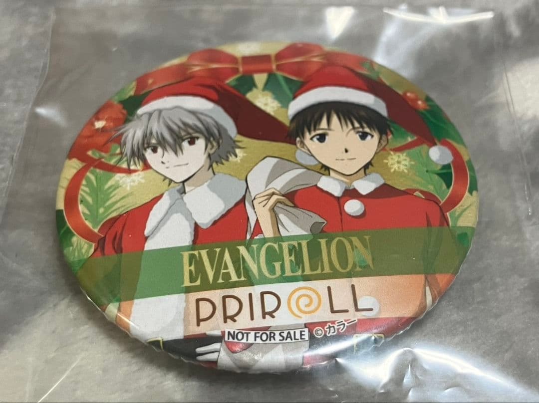 エヴァンゲリオン　渚カヲル　碇シンジ　プリロール限定描き下ろし缶バッジ