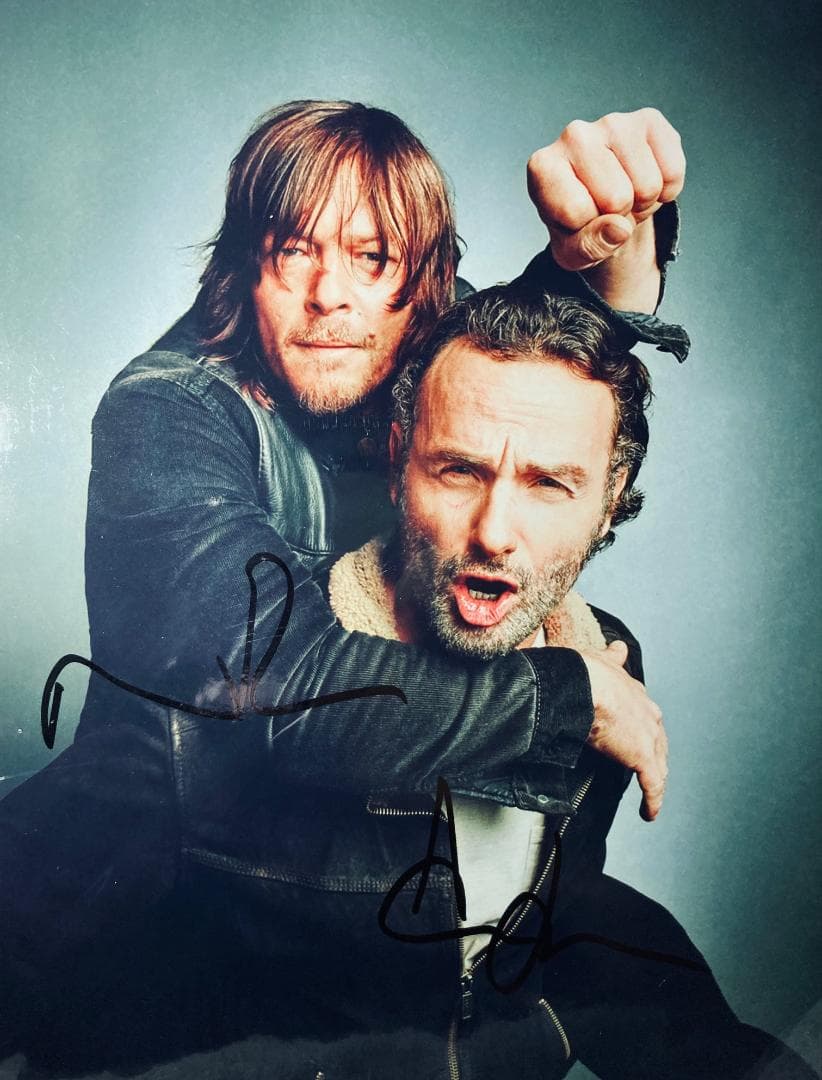 ウォーキングデッド アンドリュー & ノーマン・リーダス 直筆サイン