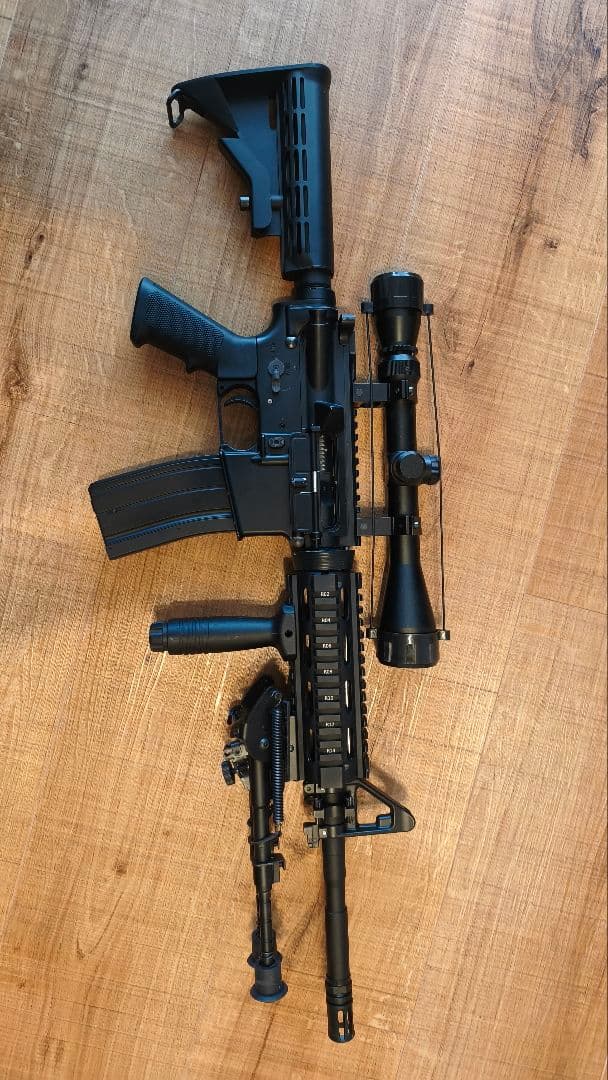 S＆T M4A1 ガスブローバック バイポッド＋スコープ付き - メルカリ