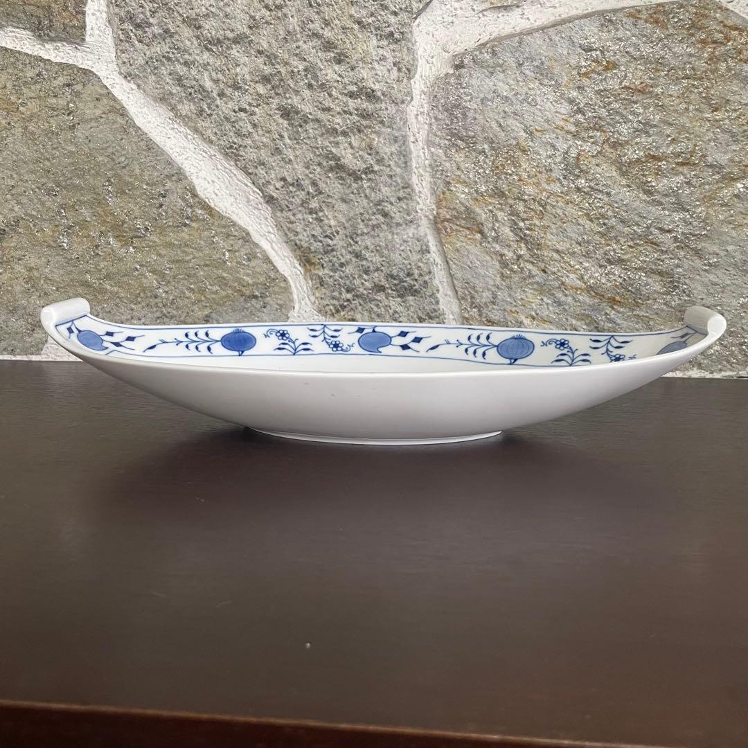 MEISSEN ブルーオニオン　オバールプラッター
