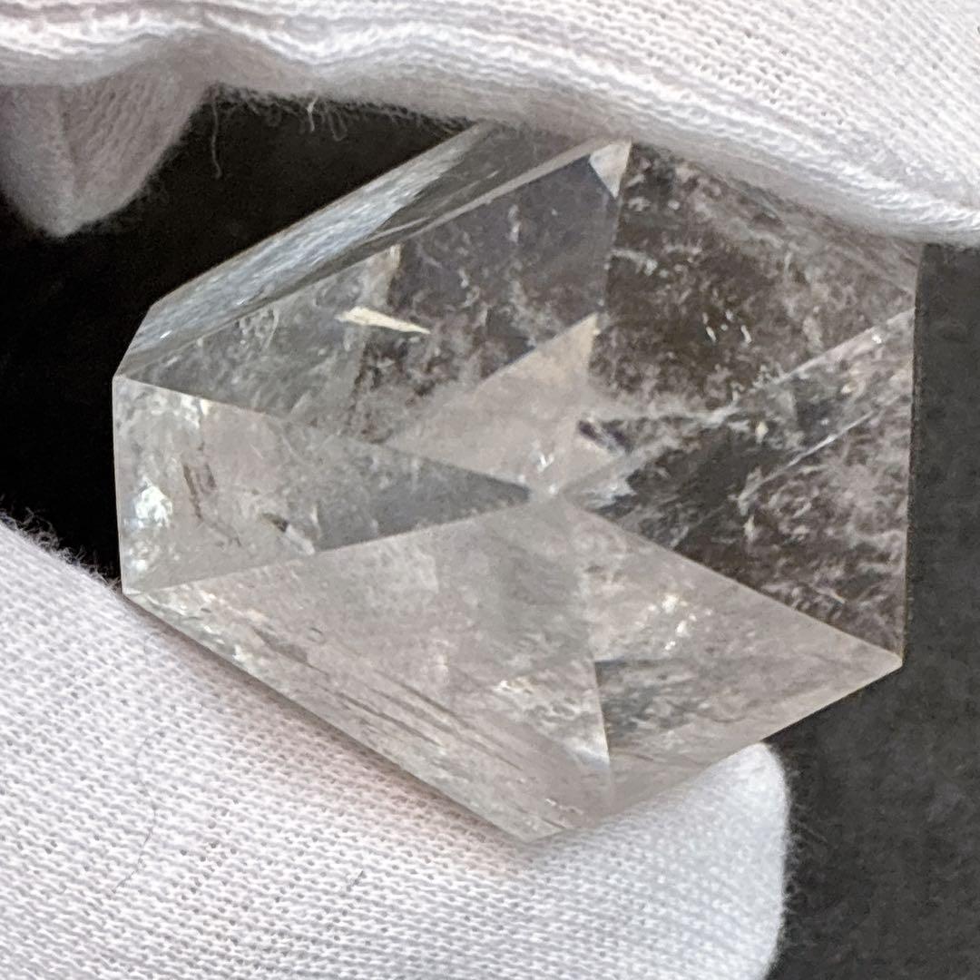 天然水晶 両剣 ロッククリスタル ダブルポイント 130g超え パワーストーン