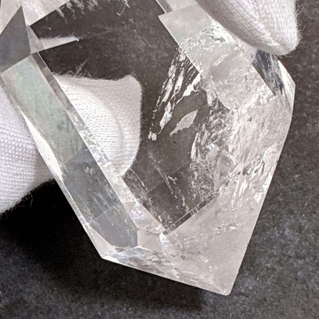 天然水晶 両剣 ロッククリスタル ダブルポイント 130g超え パワーストーン