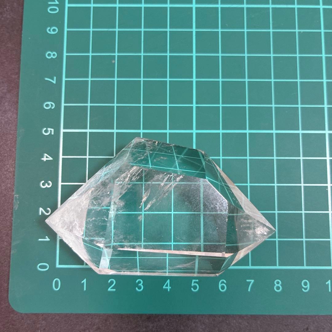 天然水晶 両剣 ロッククリスタル ダブルポイント 130g超え パワーストーン