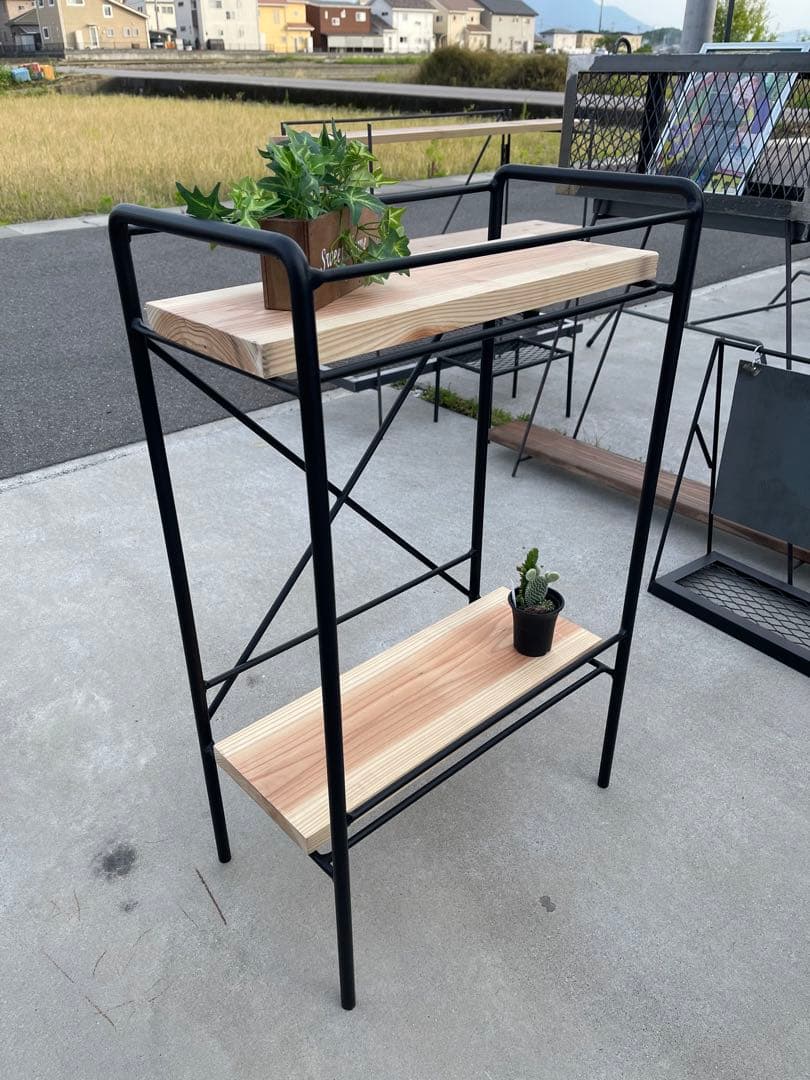 鉄工所のハンドメイド☆キッチンラック☆ワゴン☆インダストリアルデザイン