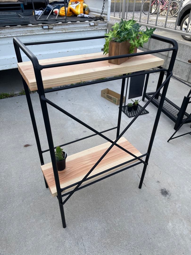 鉄工所のハンドメイド☆キッチンラック☆ワゴン☆インダストリアルデザイン