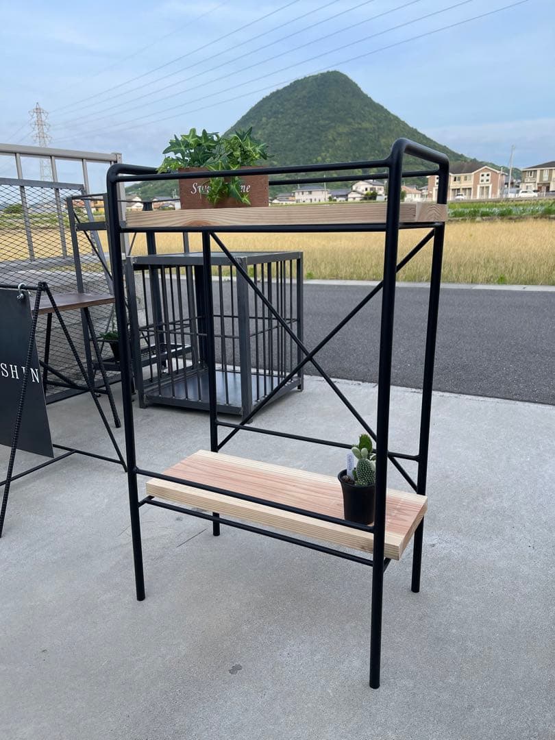 鉄工所のハンドメイド☆キッチンラック☆ワゴン☆インダストリアルデザイン