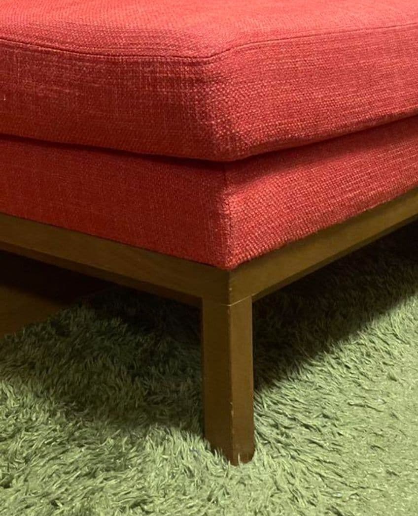 【teseu】オレンジ　カンディハウス　ソファ