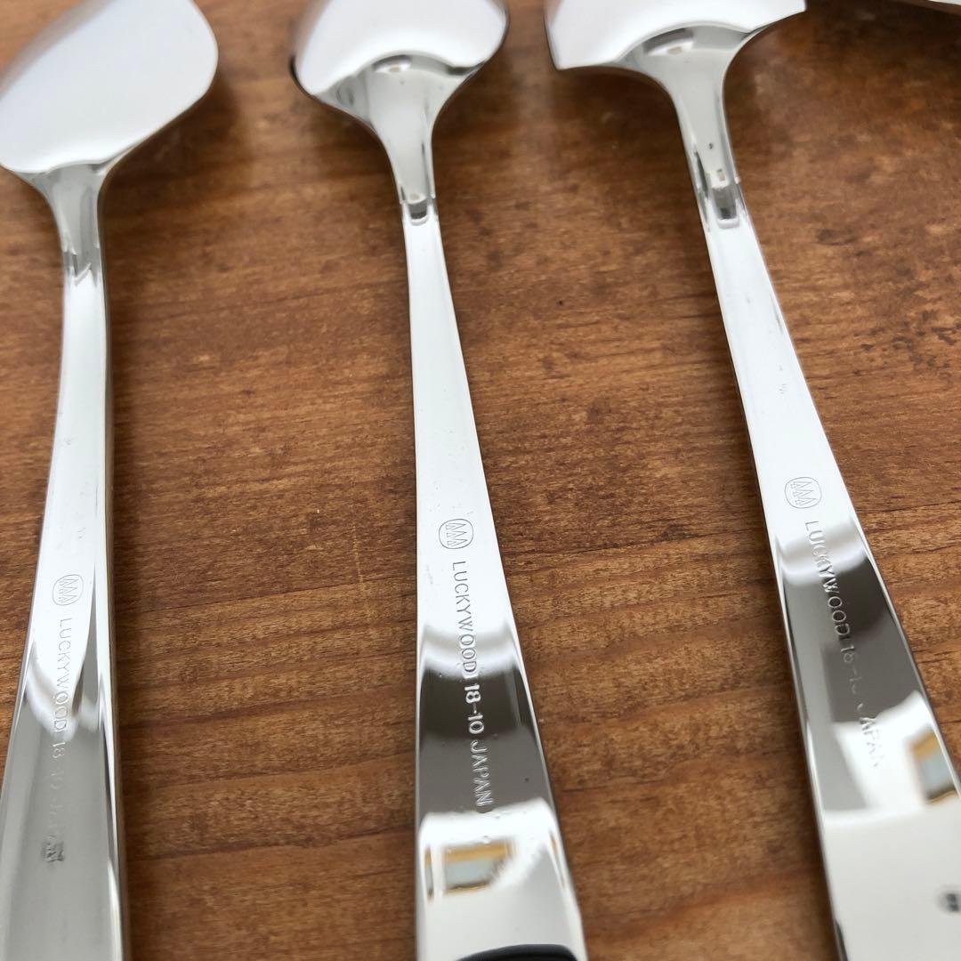 未使用　ラッキーウッド　マリエッタ　カトラリー40本セット　リボン　ハート