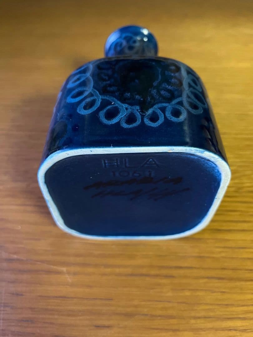 ARABIA　HLA　花瓶 (ブルー・15.5cm)