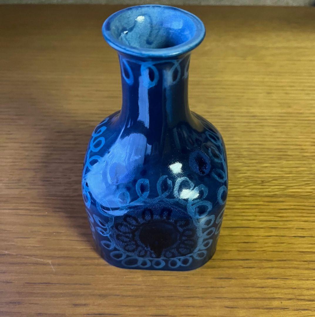 ARABIA　HLA　花瓶 (ブルー・15.5cm)