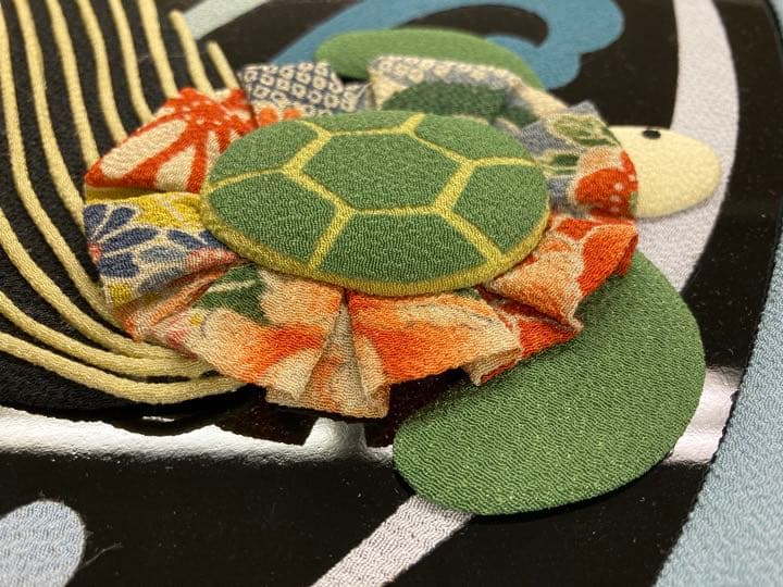 お正月飾り　縁起物　鶴亀　壁飾り