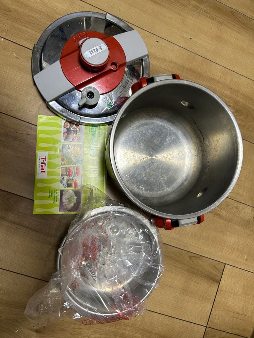 T-fal clipo 圧力鍋 シルバー/レッド
