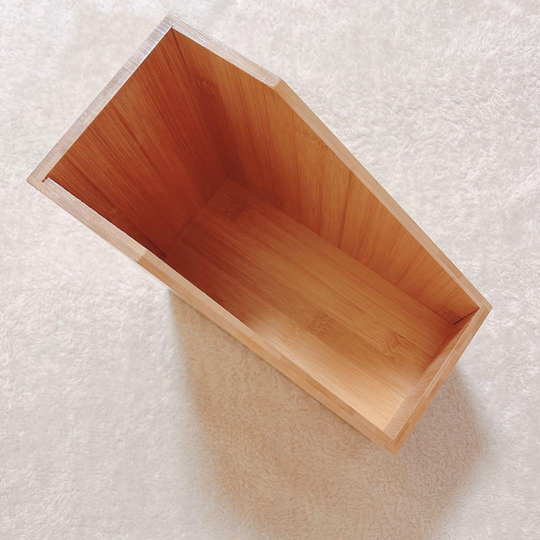 本棚 引き出し付き オーガナイザー 竹材卓上本棚 (Small)