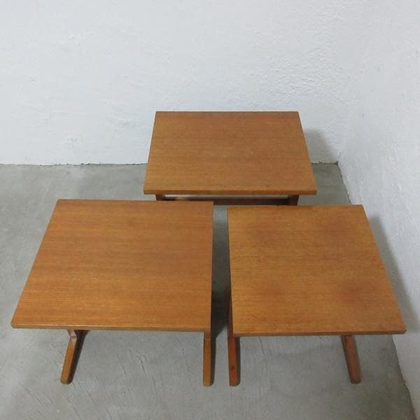 イギリス ビンテージ 家具 ネストテーブル 入れ子式 英国 6085e