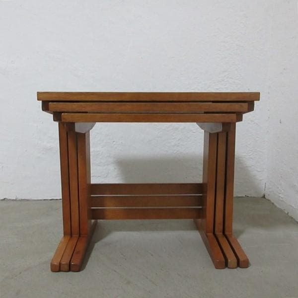 イギリス ビンテージ 家具 ネストテーブル 入れ子式 英国 6085e