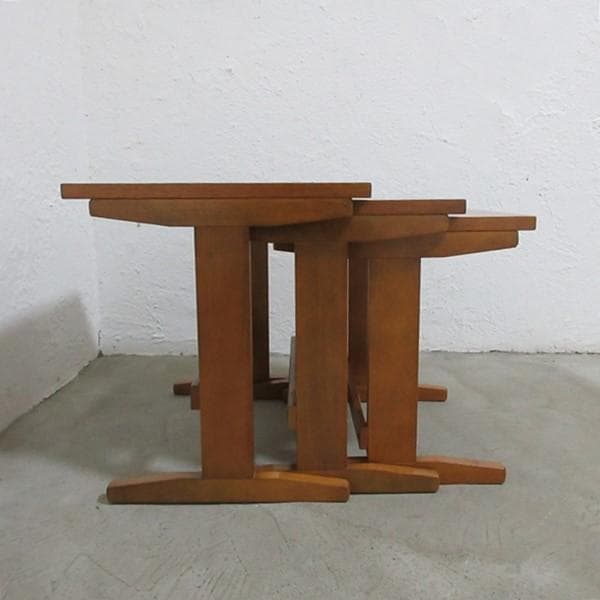 イギリス ビンテージ 家具 ネストテーブル 入れ子式 英国 6085e