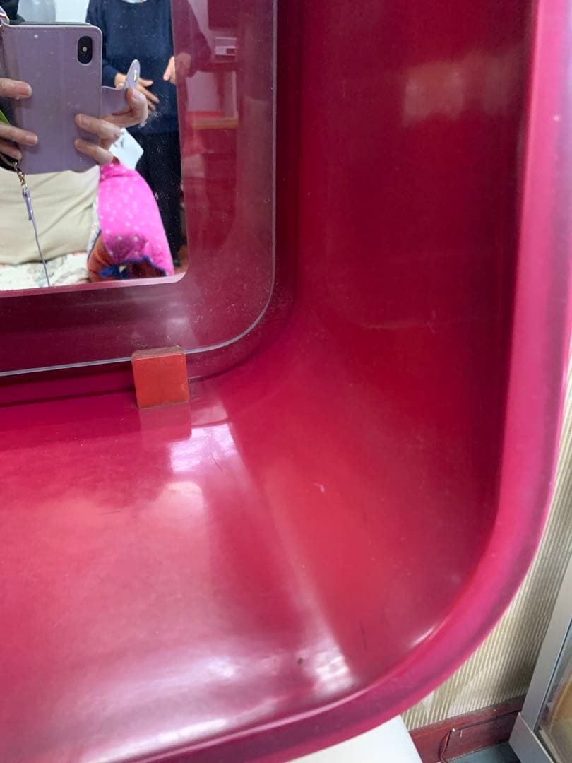 【良品】ピエールカルダン　ミラー　レッド　美容室