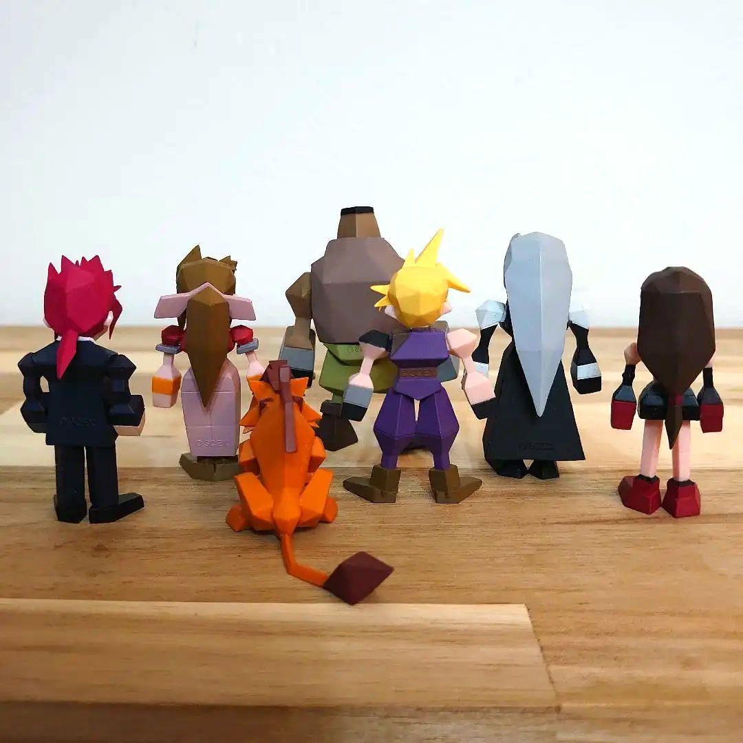 FF7 ポリゴンフィギュア 全7種セット - メルカリ