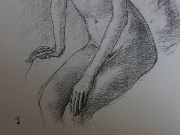 高塚省吾、裸婦、希少限定大判額装用画集より、高級額付、美品