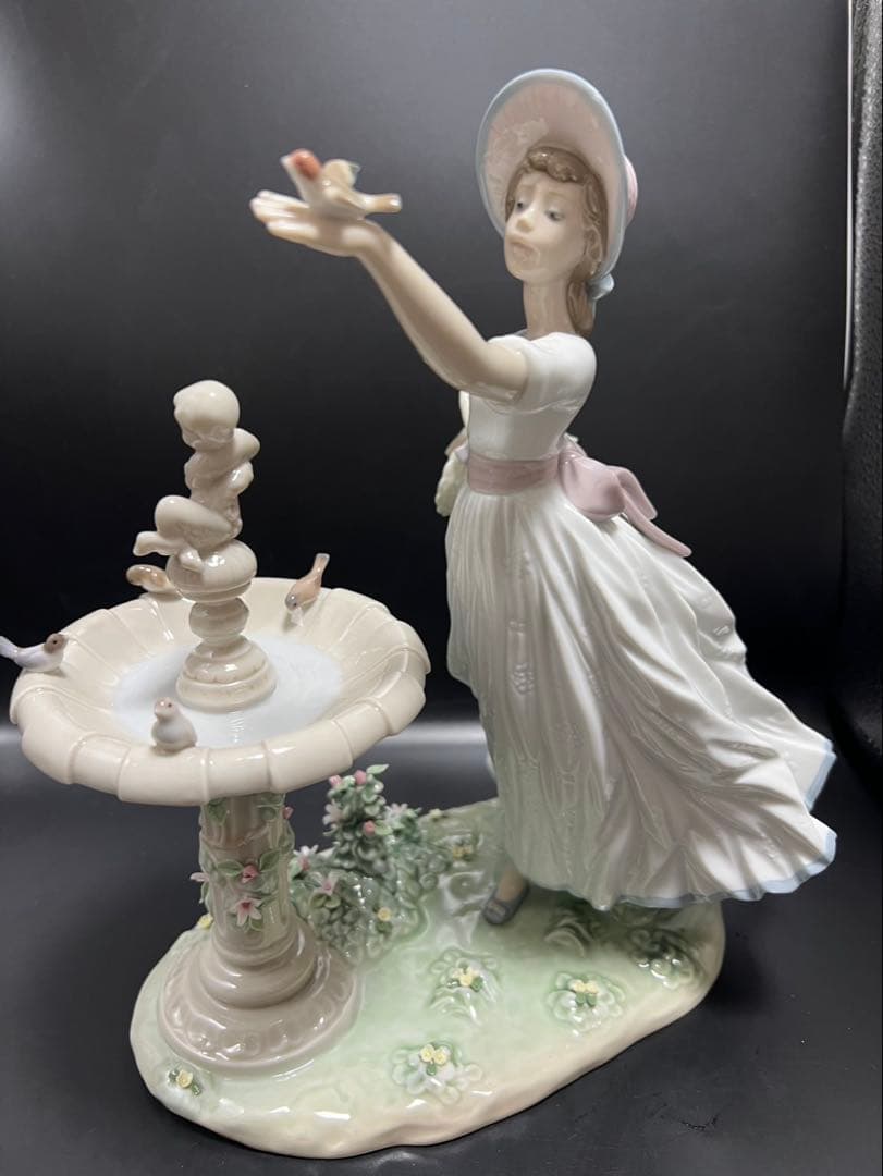 【極美品！】 LLADRO リヤドロ 春を告げる小鳥たち 陶器インテリア　希少