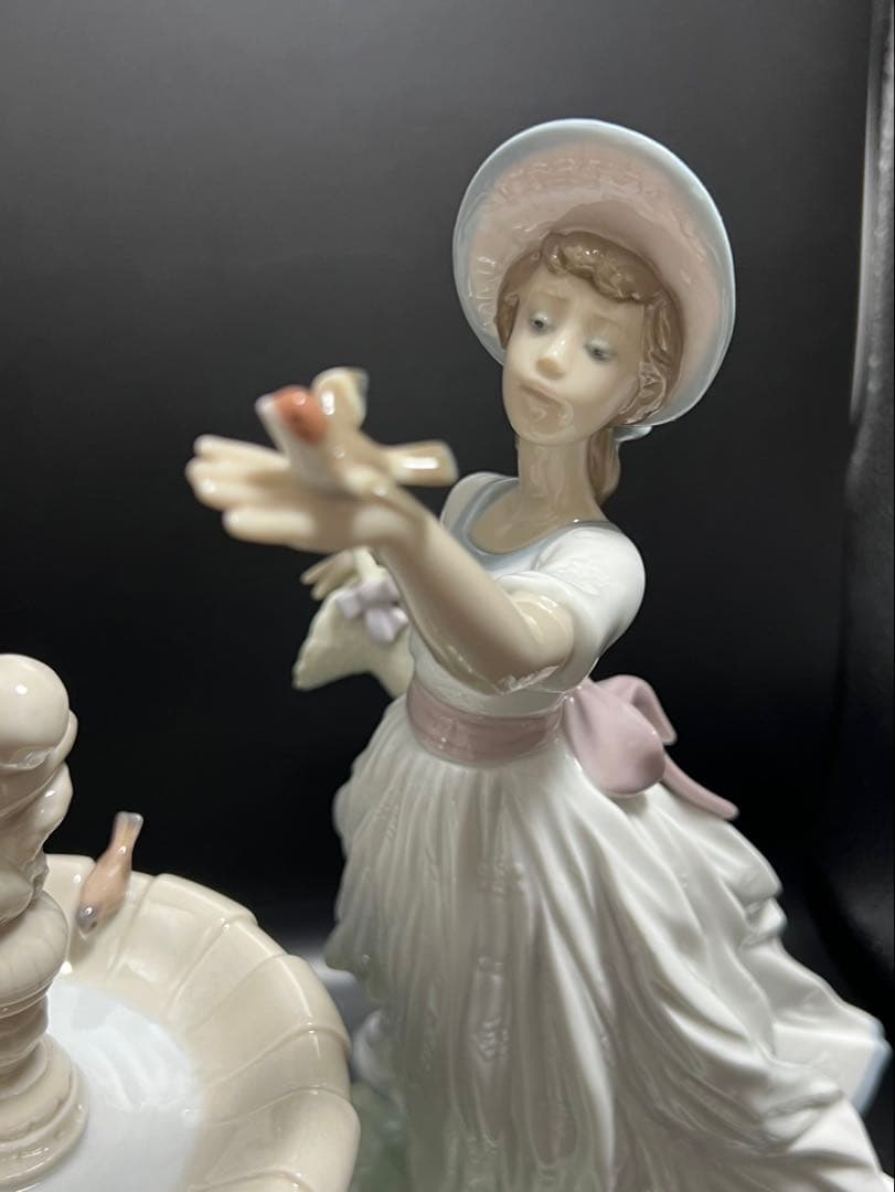 【極美品！】 LLADRO リヤドロ 春を告げる小鳥たち 陶器インテリア　希少