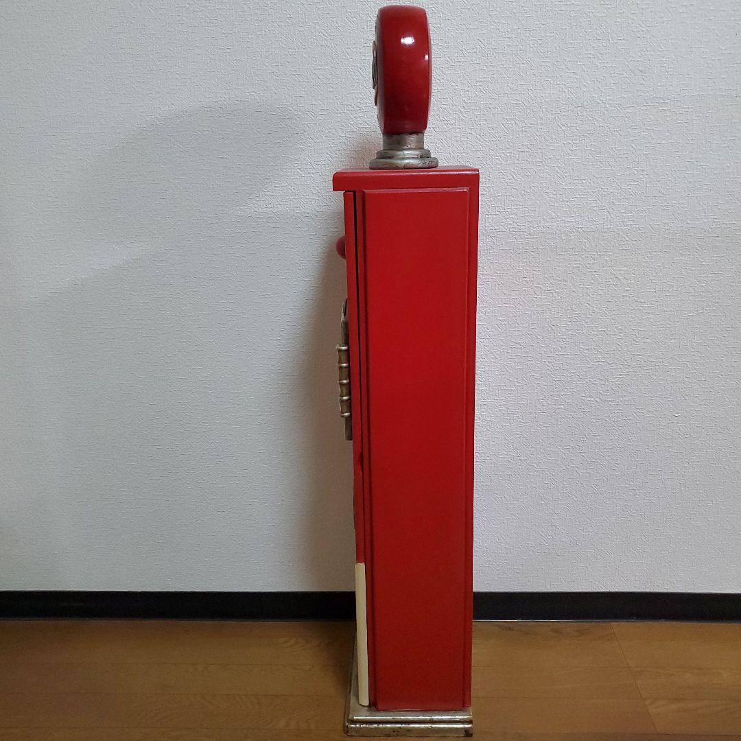 ヴィンテージ風／CDラック／Texaco／ガソリンスタンド型／木製