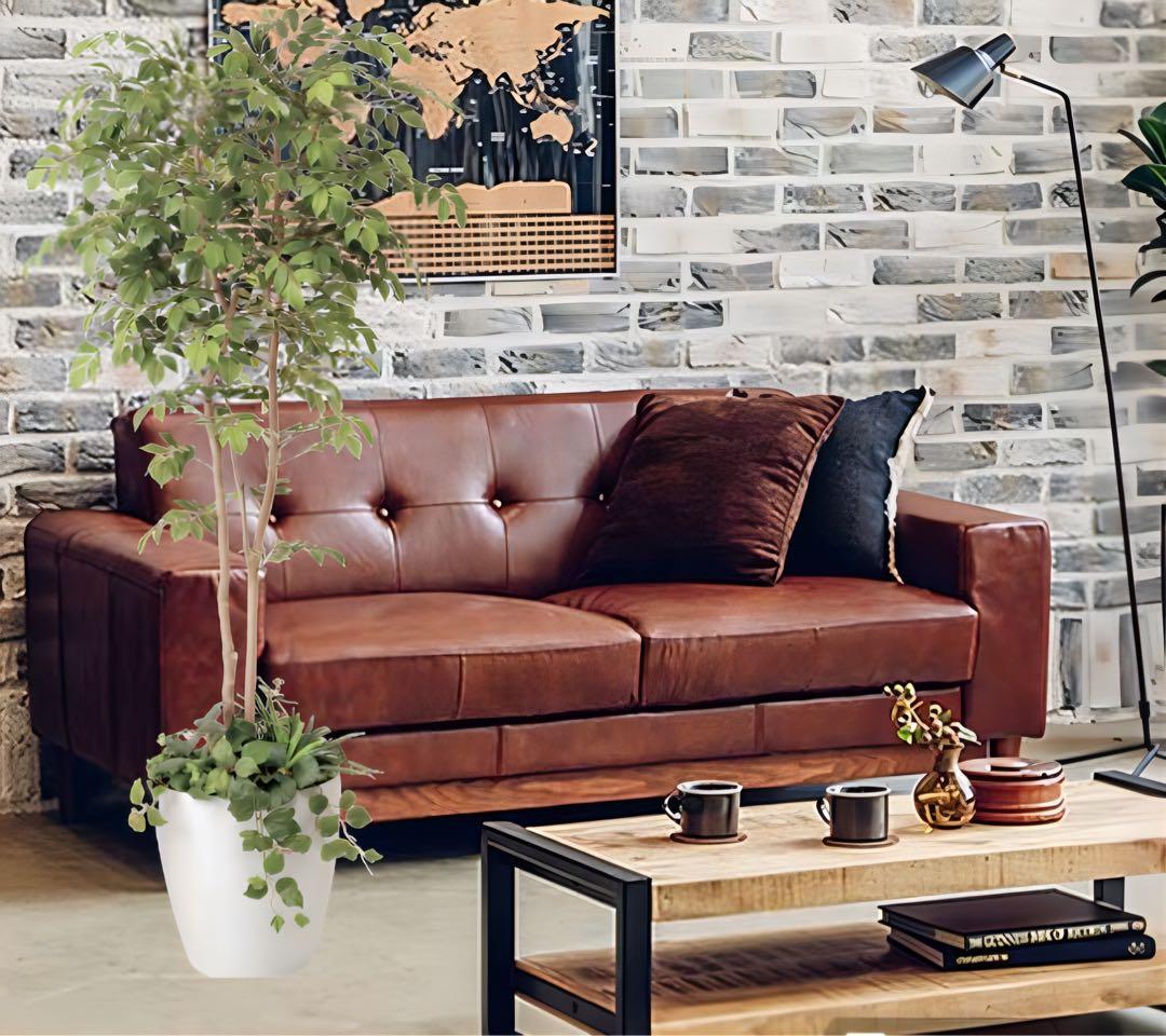 光触媒　人工観葉植物　ウォールグリーン　マウンテンアッシュ1.8 植栽付