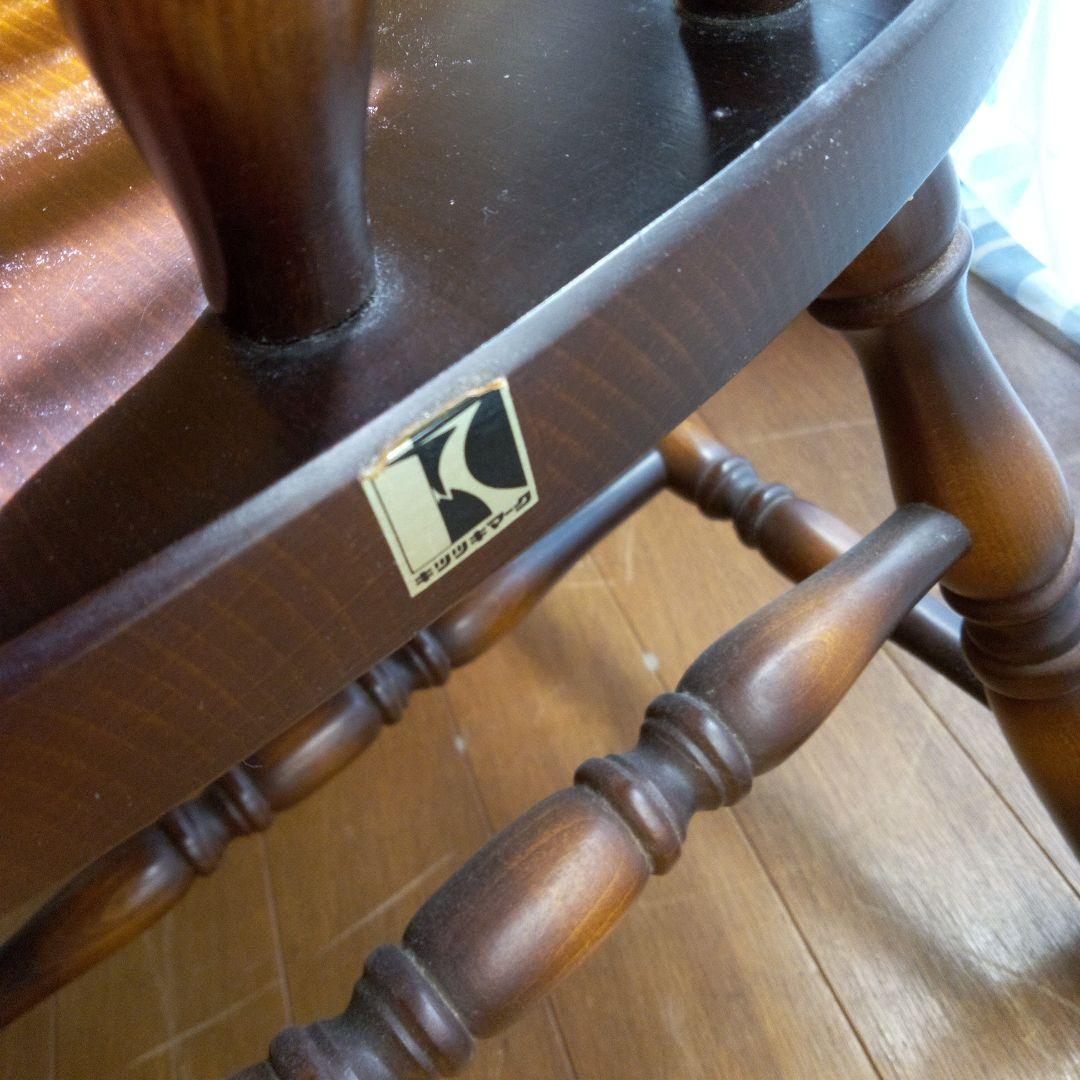 飛騨産業　キツツキ ブラウン木製チェア　アンティーク