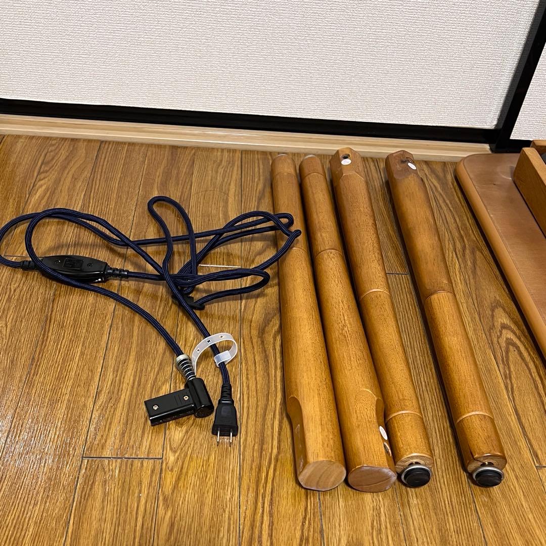 こたつ　ダイニングテーブル 75cm 高さ調整可能