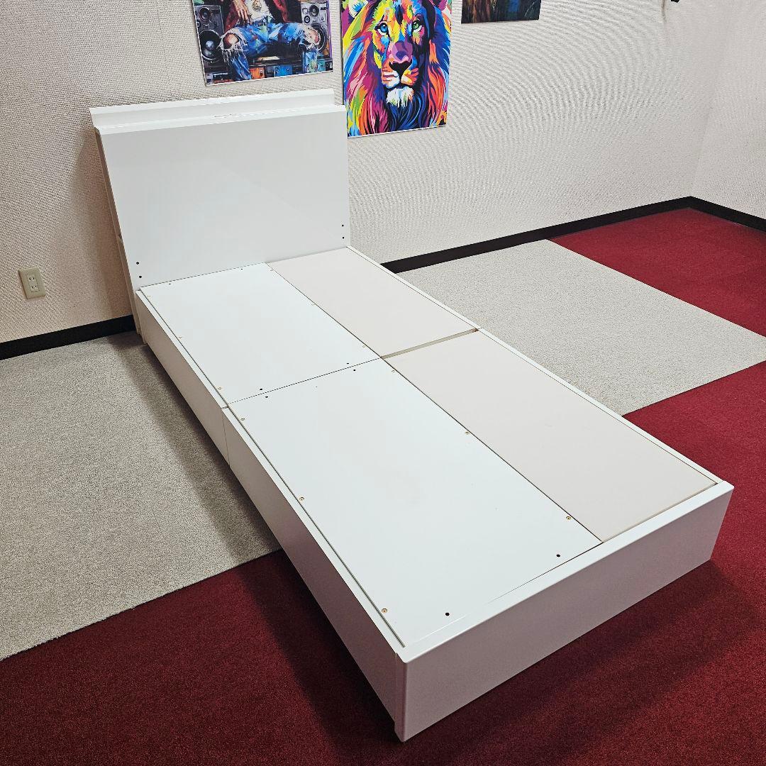 ホワイト シングルベッド東京23区全域送料無料