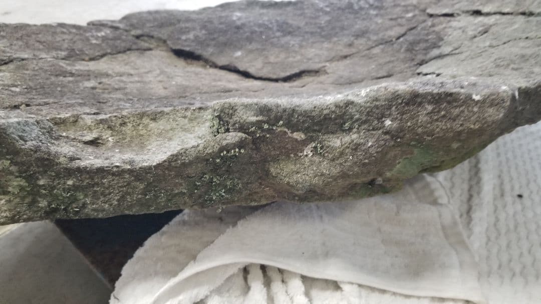 極希少品★高級つくばい 手水鉢 睡蓮鉢 大型水鉢 オリジナル　リーフ型　引取三重