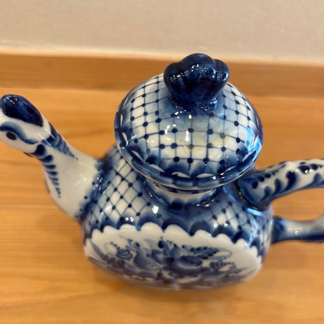 グジェリ焼き ティーポット - メルカリ