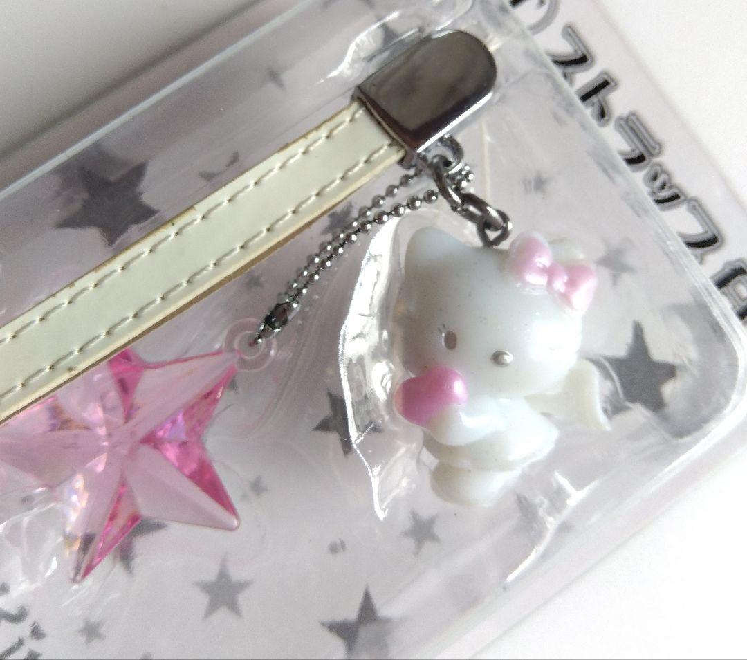 平成レトロ ハローキティ ホワイトエンジェル ブラックデビル ストラップ セット