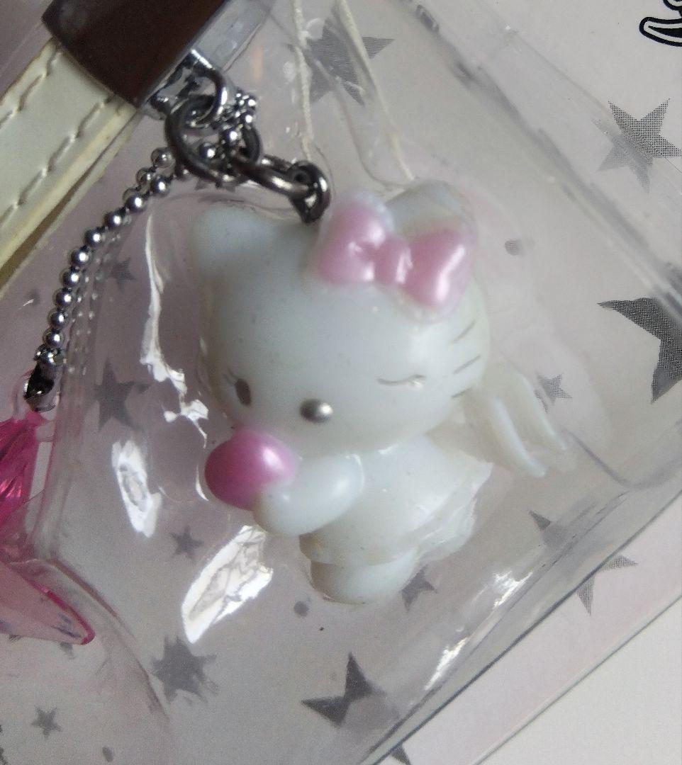 平成レトロ ハローキティ ホワイトエンジェル ブラックデビル ストラップ セット