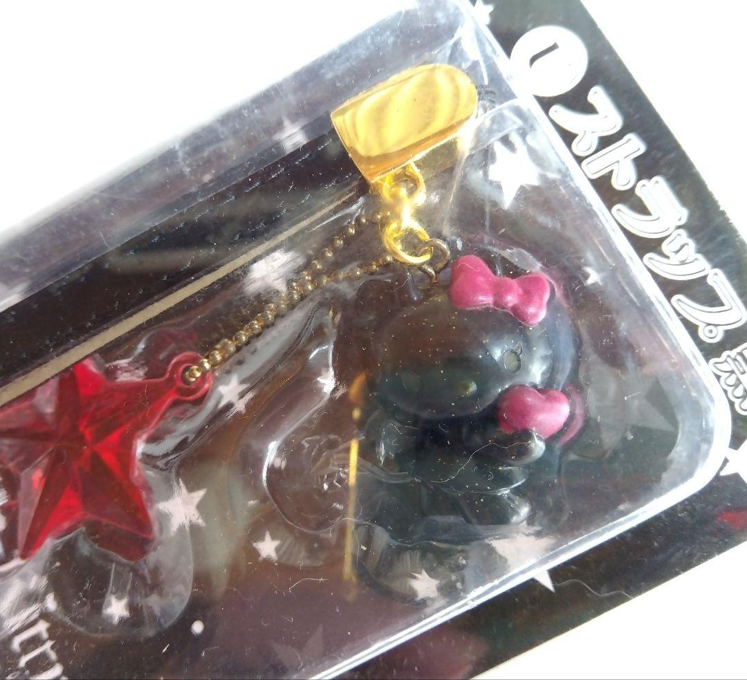 平成レトロ ハローキティ ホワイトエンジェル ブラックデビル ストラップ セット