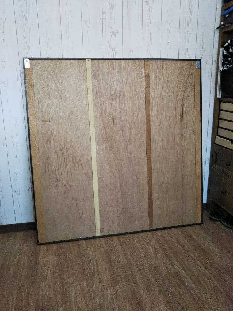 壁掛け鏡 木目調 たのメル便