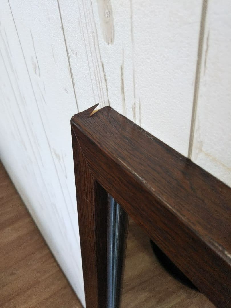 壁掛け鏡 木目調 たのメル便