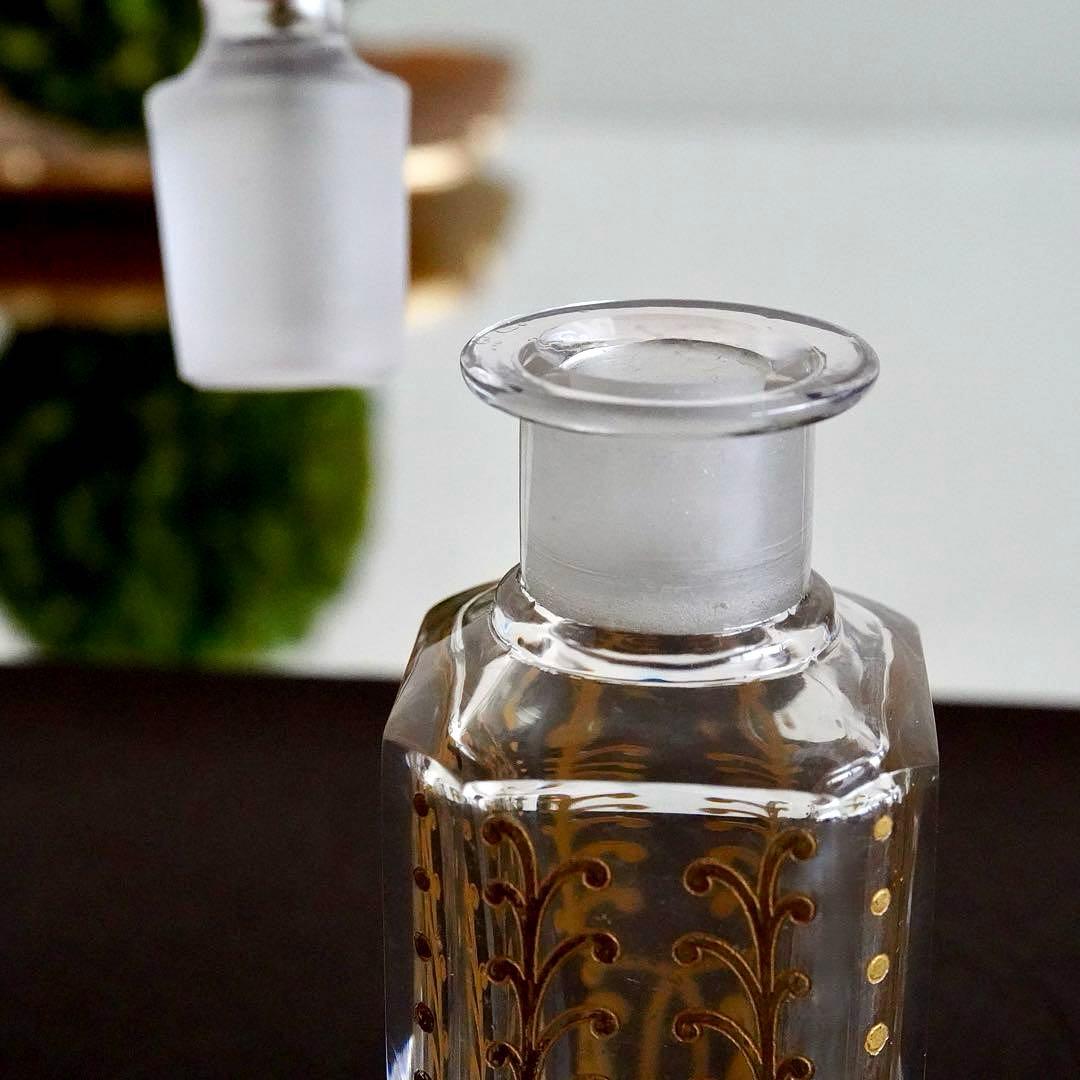 24金彩 香水瓶☆オールドバカラ BACCARAT Piver☆極希少レア☆美品