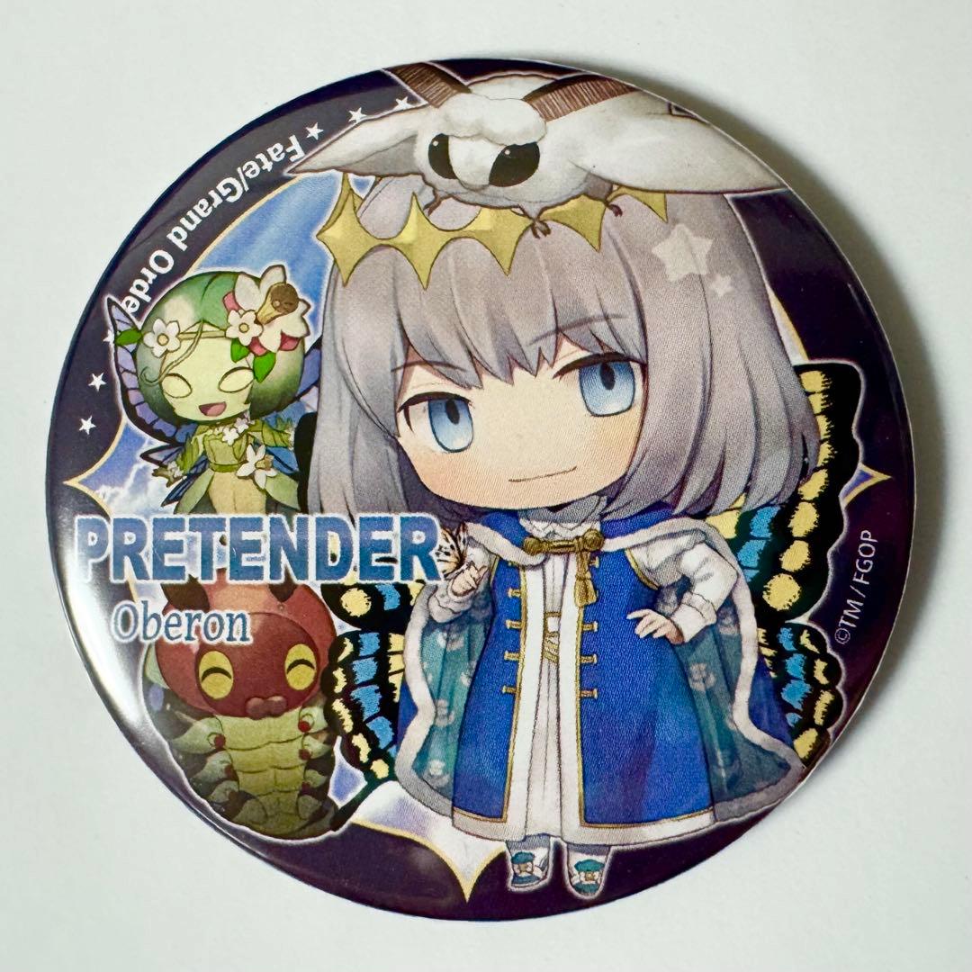 FGO きゃらとりあ 缶バッジ vol.8 プリテンダー オベロン 白オベ