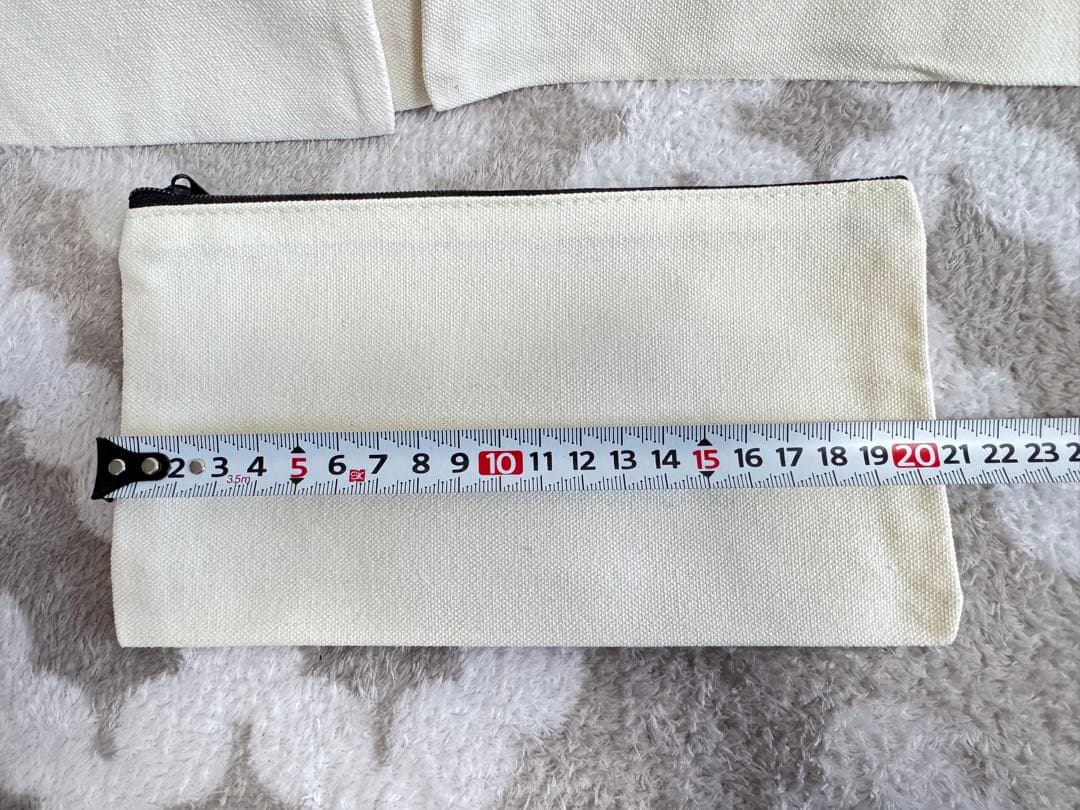 お得★新品未使用★キャンバス フラットポーチ★115点set★ハンドメイドにも