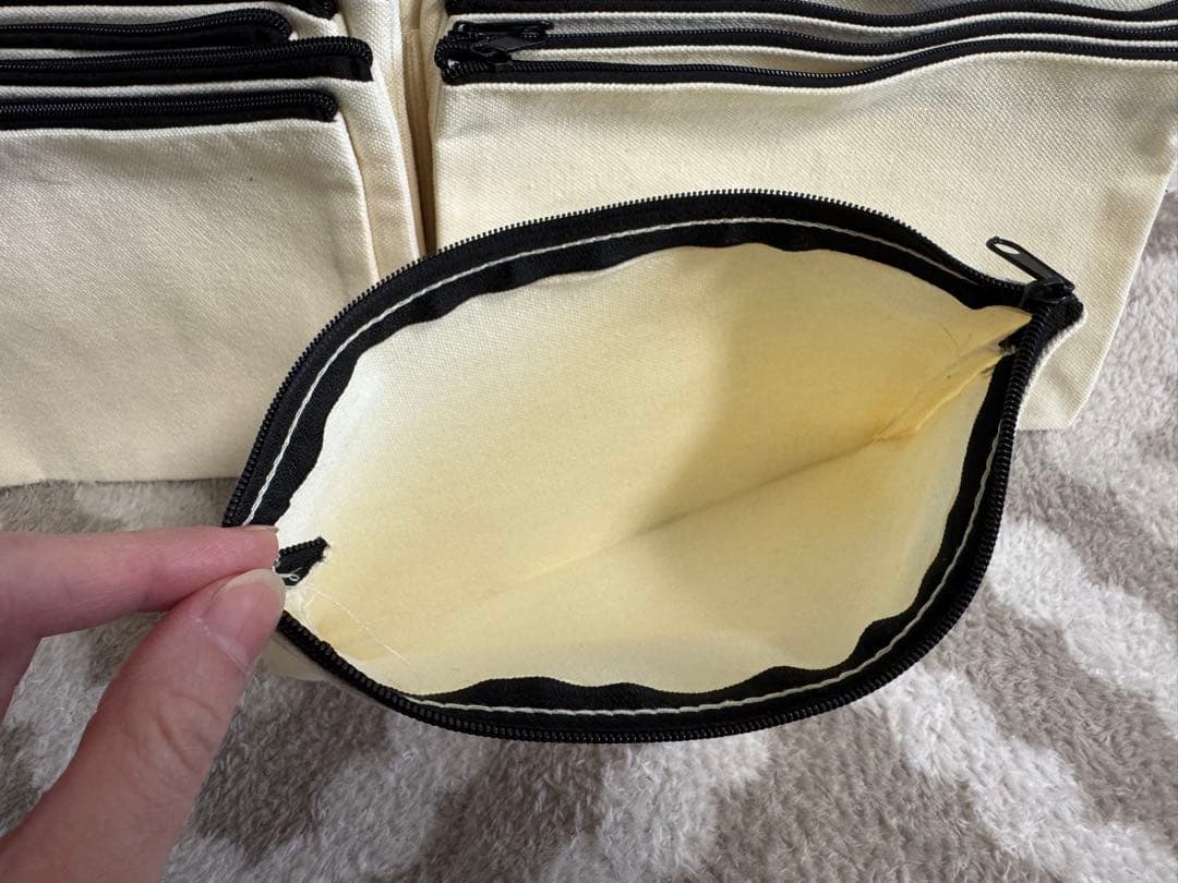 お得★新品未使用★キャンバス フラットポーチ★115点set★ハンドメイドにも