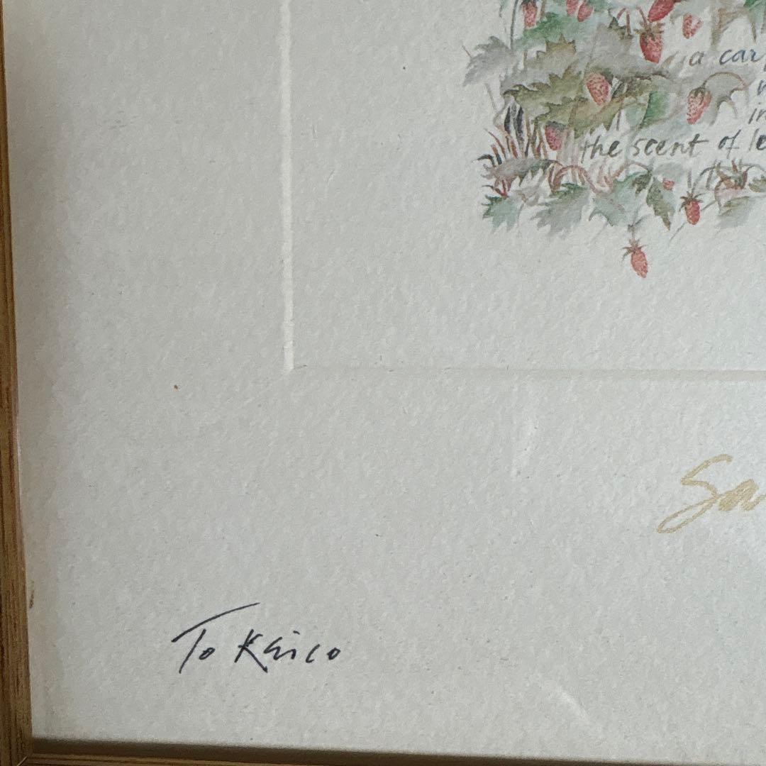 サラ.ミッダ 絵画 サイン入り - メルカリ