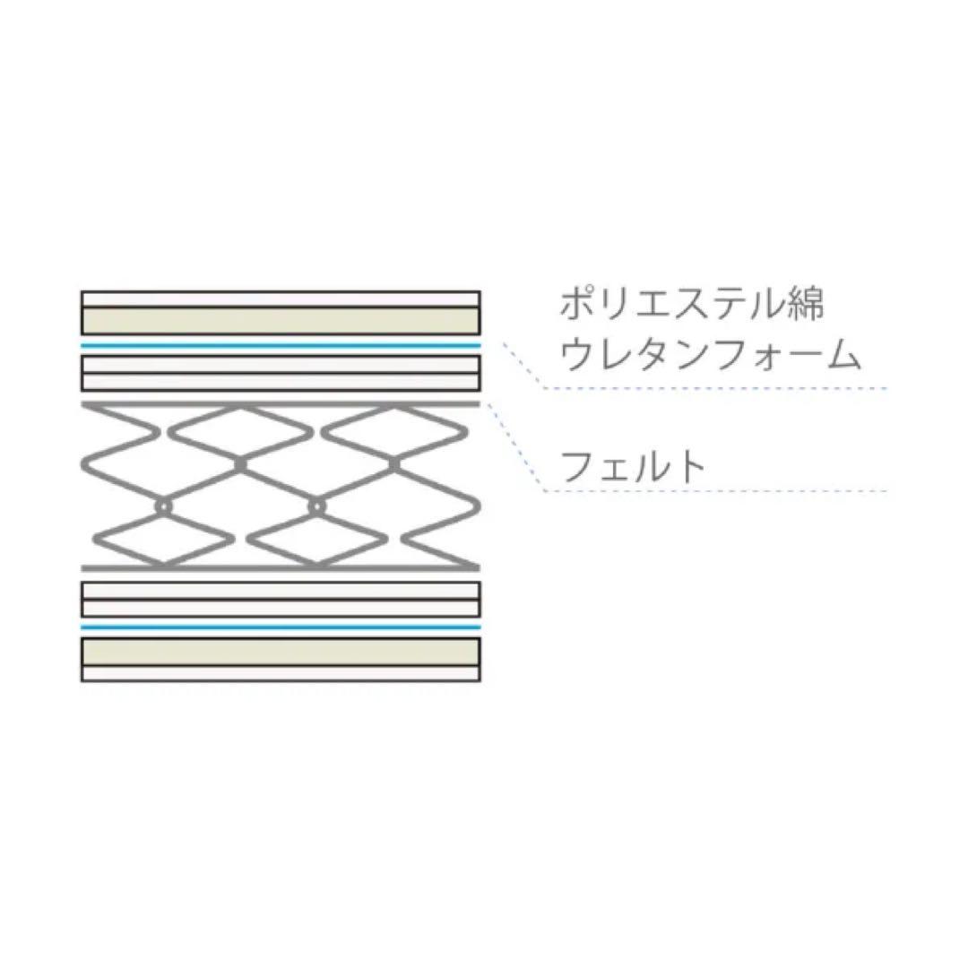 フランスベッド　高密度スプリングマットレス　TW-010α セミダブル　ハード