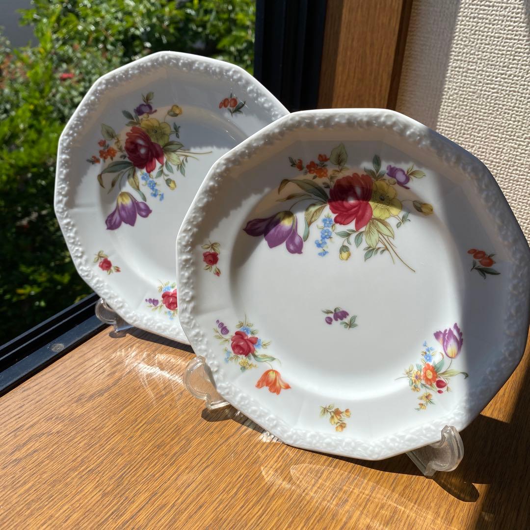 更に値下【4点セット】ローゼンタール　マリアサマーブーケ　プレート＆ボウル