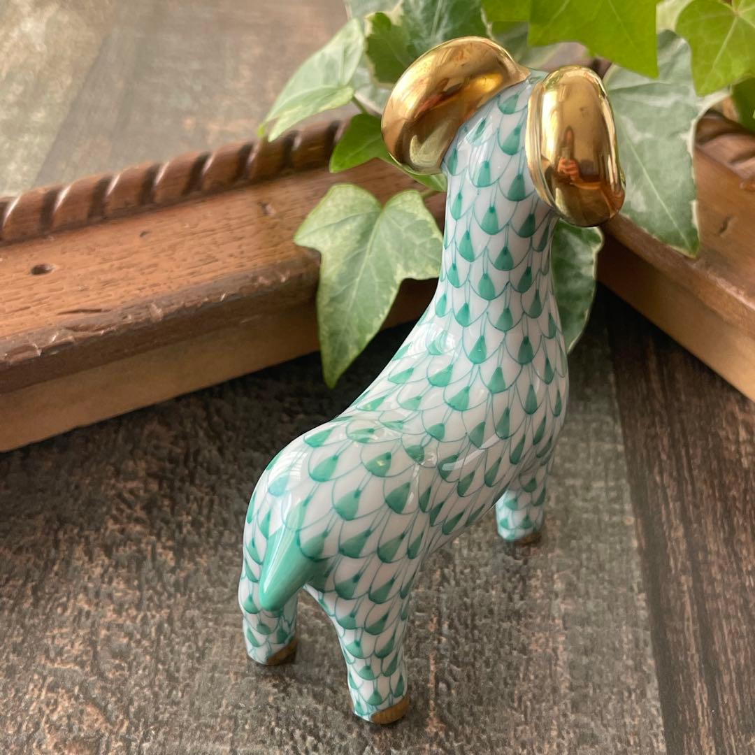 HEREND ゾディアック　十二支フィギュリン　グリーン　2015年