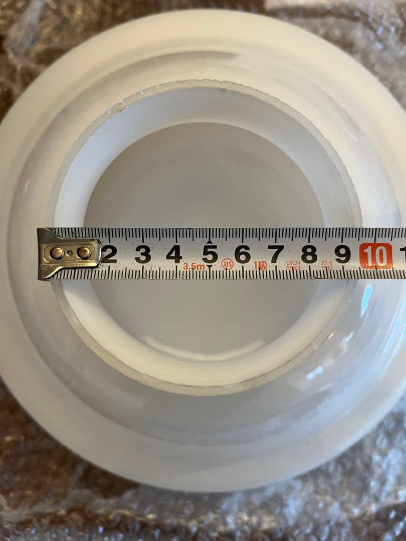 アンティークミルクガラスペンダントライトB 明治大正