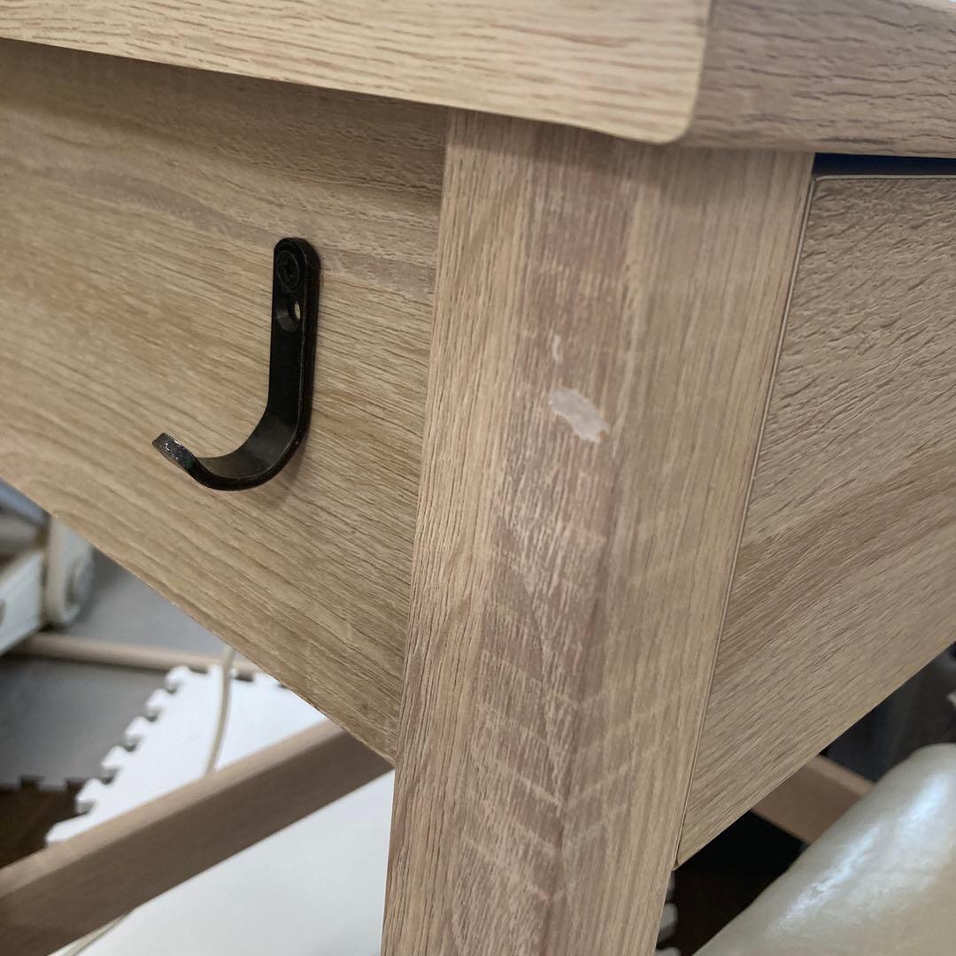 ドレッサー 鏡台 化粧台 木製 白 ナチュラル 北欧風 コンセント付き