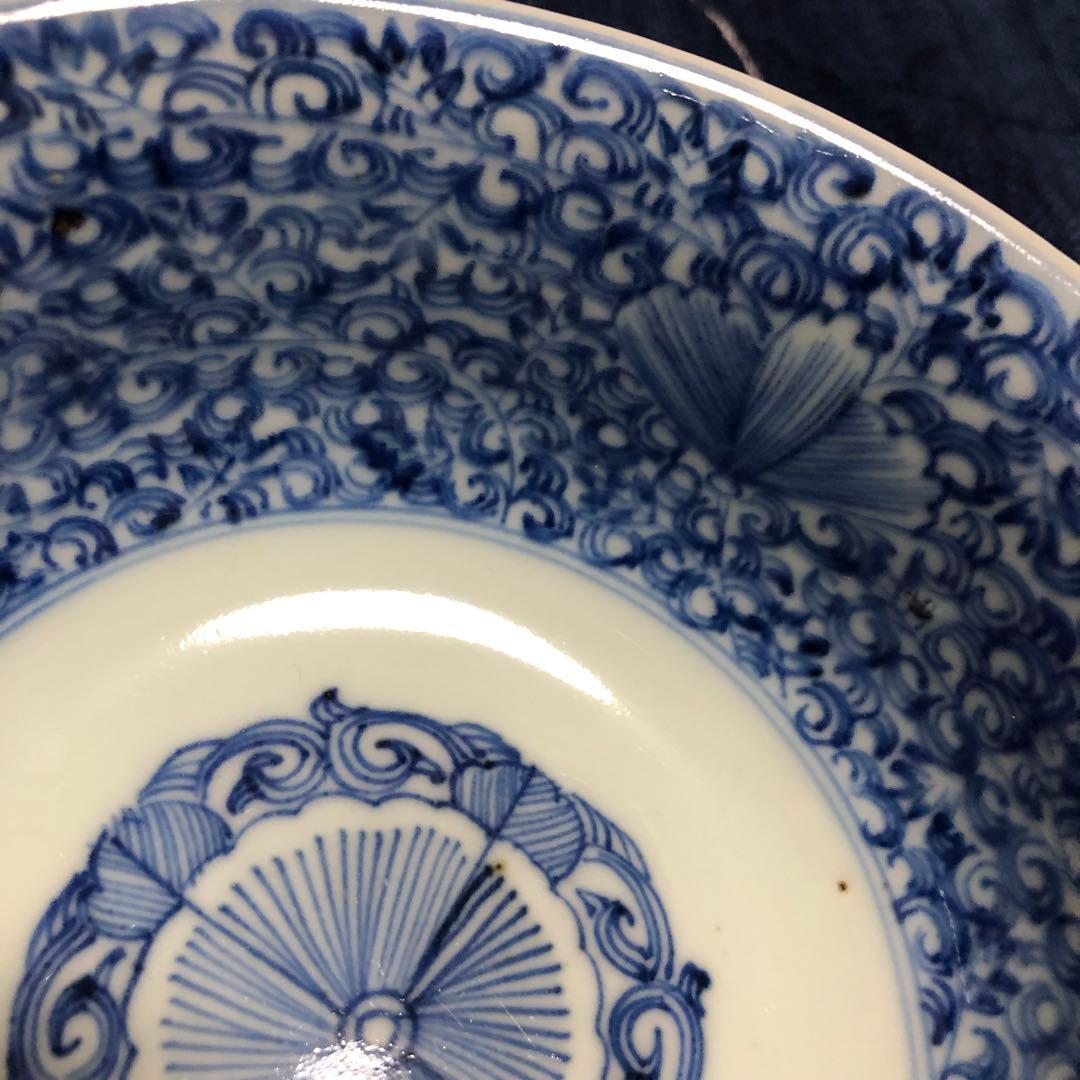 古伊万里鉢花みじん紋様江戸時代逸品